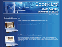 Tablet Screenshot of bobek.co.uk